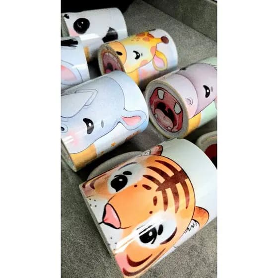 Caneca Personalizada Safari Fazendinha com nome e bocão