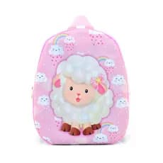 Mochila Infantil Feminina Ovelha Pequena e Estilosa