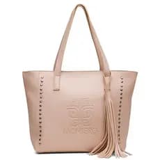Bolsa Sacola Alice Monteiro Com Metais Grande Franja