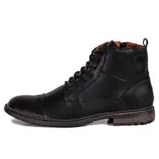 Bota Coturno Casual em Couro Legitimo