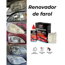 Renovador de Farol Tira Amarelado Aspecto Fosco e Riscos Orbi Revitalizador 50ml + Estopa