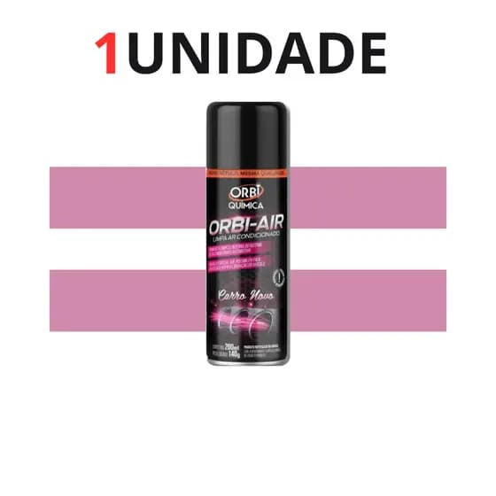 1 UNIDADE Limpa Ar Condicionado Automotivo Spray Higienização - CARRO NOVO Órbi-Air