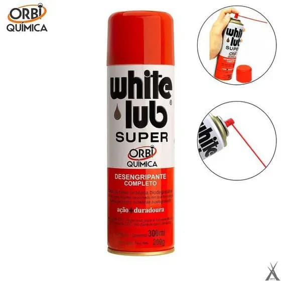 Desengripante Lubrificante Desengraxante Super Orbi Quimica - White Lub 300ML