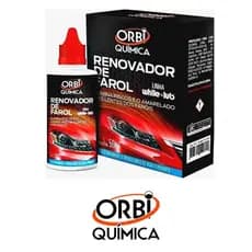 Renovador de Farol Tira Amarelado Aspecto Fosco Orbi Revitalizador 50ml + Estopa
