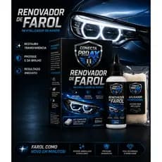 Restaurador De Farol Revitalizador Remove Fosco Amarelado PROAX Limpa Farol Sem Polir Nem Lixar