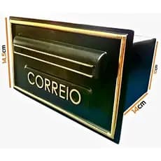 Caixa de Correio PVC Correio Cartas para Embutir em Muro Portão Automático com Suporte para Grade