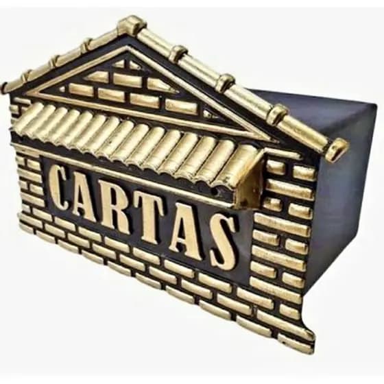 Caixa de correio para embutir ou fixar, casinha, pvc, muro, portão