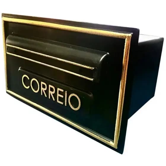 Caixa de Correio Pvc Muro, Portão, Embotir ou Fixar Port. Automático