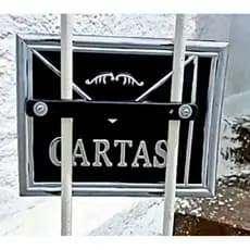 Caixa de correio pvc embutir no muro, fixar em grade vertical e portão