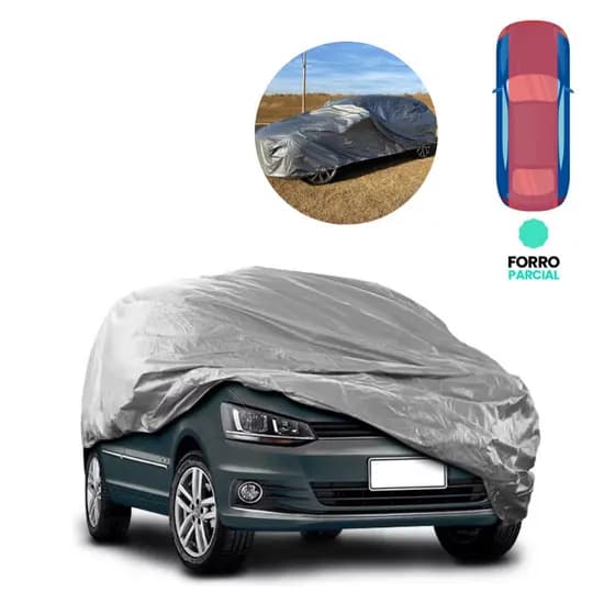 Capa de Cobrir Carro 100% Impermeável com Forro Central Proteção Sol Chuva Sujeira Anti UV Durável