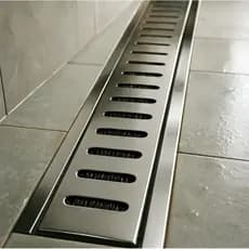 Grelha Inox 10x50 ou 10x100 Ralo Linear com suporte Tela anti Insetos Quintal Área Gourmet  piscina
