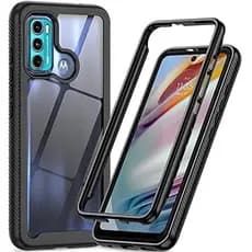 Capa Frente E Verso 360 Anti Impacto Para Moto G60 Xt2135-1 (incluso película na parte frontal) frontal fechada
