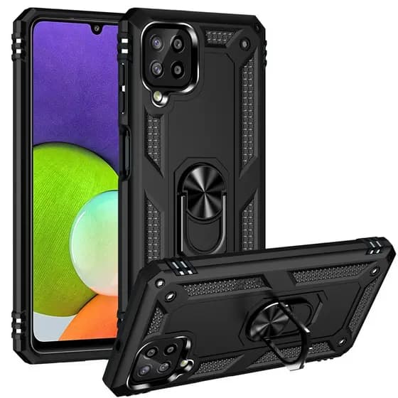 Capa Para Galaxy A22 4g/m32 Anti Impacto Anel Suporte (pelicula e vidro opcional)
