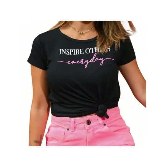 T-shirt Feminina Viscolycra Estampada