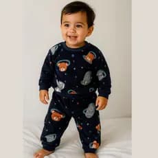 Conjunto Infantil peluciado em Flecce Tamanho 6, 8, 10,12 menino e menina