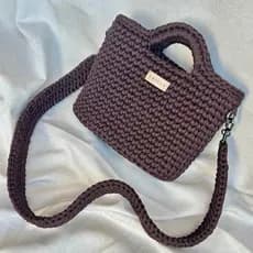 Bolsa Juh Crochê Alça Transversal  Feminina Artesanal Espaçosa Bolsa Linda Bolsa Luxo Bolsa de Ombro