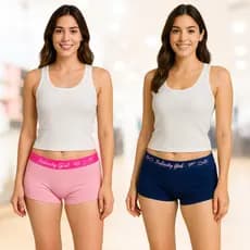 Calcinha Boxer Feminina Kit 5/10 Microfibra Para Uso Diário Shortinho