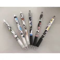 Caneta anime/mangá (UNIDADE) + 10 recarga preta em gel - Esferográfica em gel 0,5mm preta