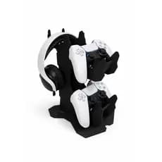 Suporte Vertical para Controle e Headset Gamer – Compatível com PlayStation e Xbox
