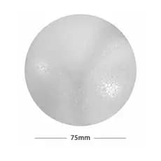 Bola de Isopor 75mm 7,5cm Maciça 10 Unidades Artesanato Escolar