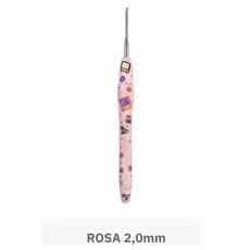 Agulha Soft Croche Circulo Rosa Escolha Medida