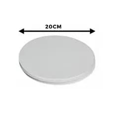 Disco de Isopor de 20cm 50 Unidades Pizza Frios Bolo Congelados