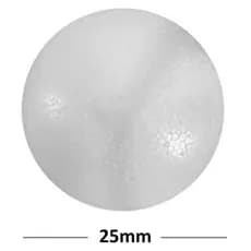 Bola de Isopor 25mm 2,5cm Maciça 25 Unidades Artesanato Escolar