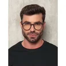 9700 ARAMCAO DE OCULOS GRAU REDONDO FEMININO MASCULINO TR90 LENTE UV400 HASTE FLEXIVEL