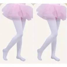 Meia Calça infantil Fio 40 Tradicional Ballet Jazz/preto/branco/rosa