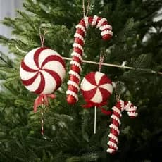 Enfeite natalino CANDY BENGALA/CANDY BONECO