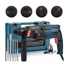 Martelete Rotativo Rompedor 1.200W 12 peças Furadeira industrial com maleta