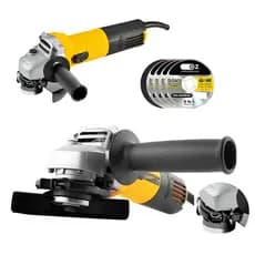 Esmerilhadeira Lixadeira De Mão Angular 800W 115mm Com Acessórios + Disco Bosch