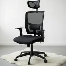 Cadeira Executiva Anima Presidente 312p Ergonômica Preta Reclinável Lançamento