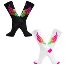 Meia Esportiva Performance Asas Corrida Bike Ciclismo Crossfit Academia Conforto Aerada