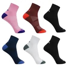 Kit 3 Meia Dupla Camada Antiatrito Antibolha Poliamida Curta Alta Performance Atleta Profissional