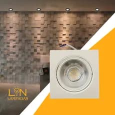 Spot Led 3w/5w/7w/9w/12w Dicróica Quadrado Direcionável Forte Branco Frio/Branco Quente