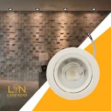 Spot Led 3w/5w/7w/9w/12w  Dicroica Direcionavel Redondo Luz Branco Frio/Branco Quente