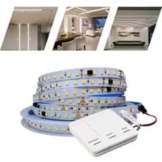Kit 1-2 Fita Sequencial 10m Digital Endereçável 24V 120 leds + Controle Central 8mm Para Perfil