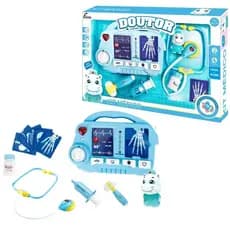 Kit Médico Raio X Doutor com Luz e Som Azul Fênix Brinquedos
