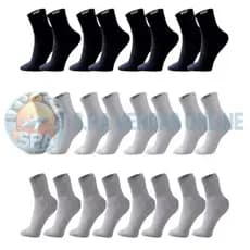 kit 24 pares meia SPORT 100% algodão grossa alta qualidade cano alto