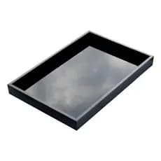 Bandeja Decorativa 30x45 com Vidro Pintado