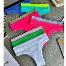 Kit 12 Tanguinhas Academia Dia a dia Calcinha Feminina Poliamida com forro elástica