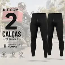 kit até 2 Calça Masculina Grossa peluciada com Botão Premium Para frio Meia Segunda pele