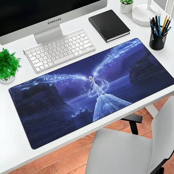 MousePad Grande Elsa Frozen Disney 80x30 Grande  Infantil Princesa Frozen