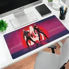 MousePad Grande Vingadores Guerra Infinita Marvel 80x30 Grande Base Emborrachada Gamer