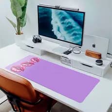 MousePad Grande Bocas Bratz 80x30 Deskpad Gamer Fashion Rosa Premium