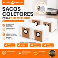 Kit Robô Aspirador Saco Coletor Para  X10+ / X20+ Plus e B101GL S20+ S20 PLUS S10+ S10 PLUS