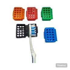 2 unidades capinha para escova comum protetor case para viagem saude higienica