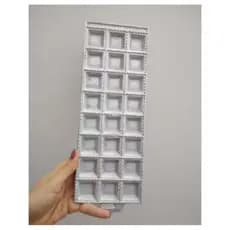 Forma master para massas tortei ravioli mini pastel 24 cavidades em alumínio 3,5 cm cada cavidade