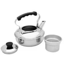 Chaleira Com Filtro Infusor Para chá Inox 1 litro